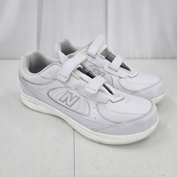 New Balance Men's 577 Hook and Loop Walking Shoes White Size 13 Wide 4E MV577VW. - Picture 1 of 9